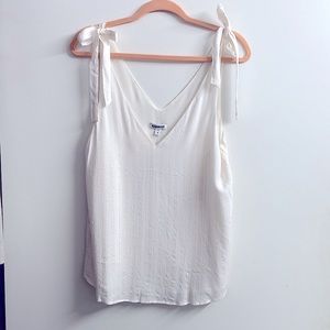 Express Metallic Tie Sleeve Cami Blouse NWT